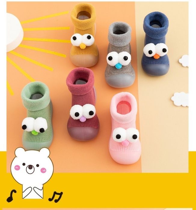 Детски есенни обувки с чорап и очички, различни номера и цветове W SHO