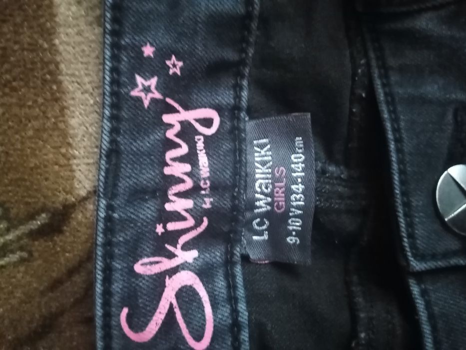 Детски черни дънки за момиче 2 бр.