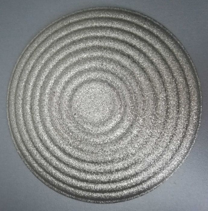 Сребърно плато с малка чинийка