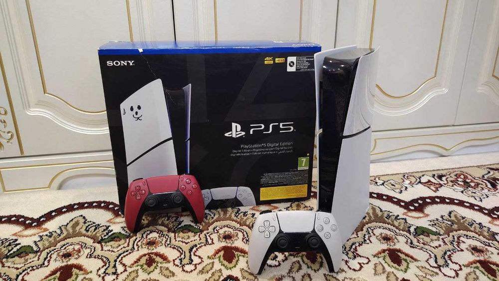 Playstation 5 slim Европы региона игры 2 джойстик состояние как новый