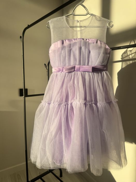Десткое Платье сиреневого цвета