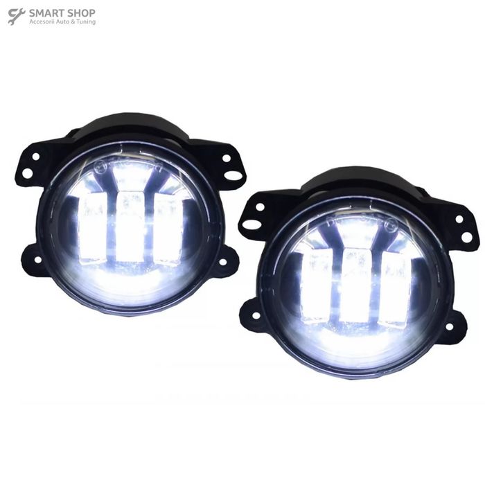 Proiectoare Full LED CREE Dublu Proiector Jeep Wrangler JK TJ LJ (2007