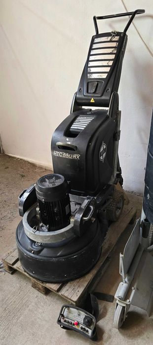 Slefuitor pardoseli beton Htc 650RX 4 capete de slefuit  avans automat aspirator HTC 80 iD