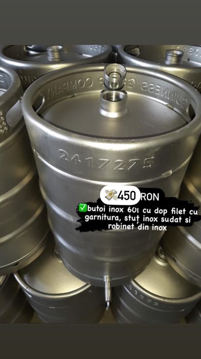 butoaie inox 60 de litri butoi inox cu filet si robinet