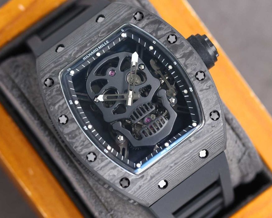 Автоматичен мъжки часовник Richard Mille RM 052 Skull Tourbillon