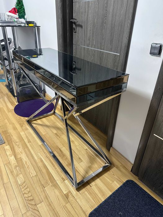 Masa consola sticla, stil modern
