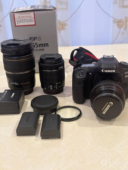 Canon eos 80D kamera sotiladi holati idel