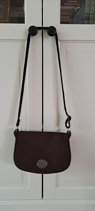 Geanta vintage piele naturala intoarsa Unger&Co Salzburg