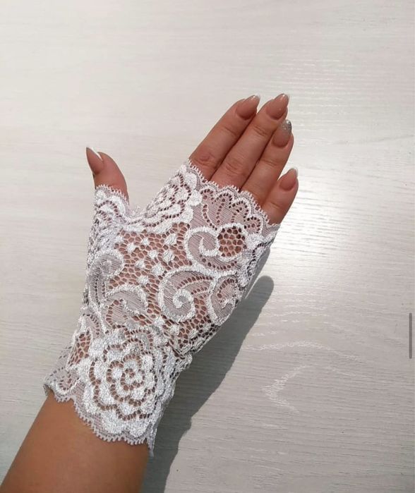 Перчатки капроновые без пальчиков в алматы. Доставка. В наличии