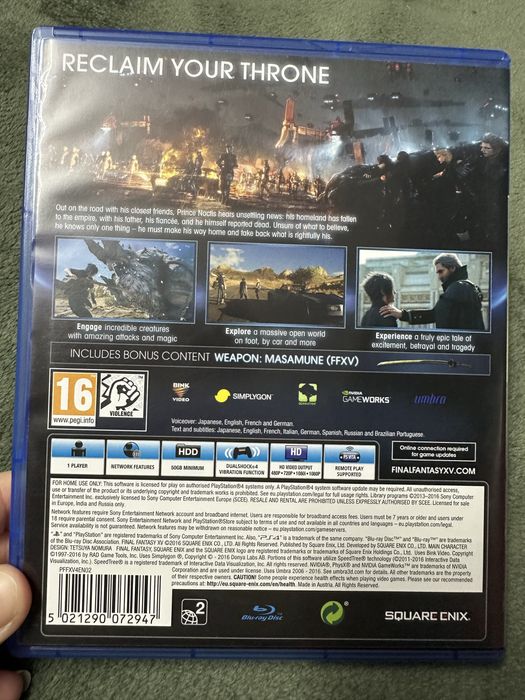 Final Fantasy XV PS4 Day one edition