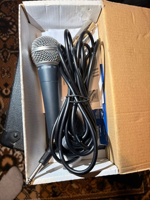 Boxe IBIZA 300W,amplificator, stativ și microfon