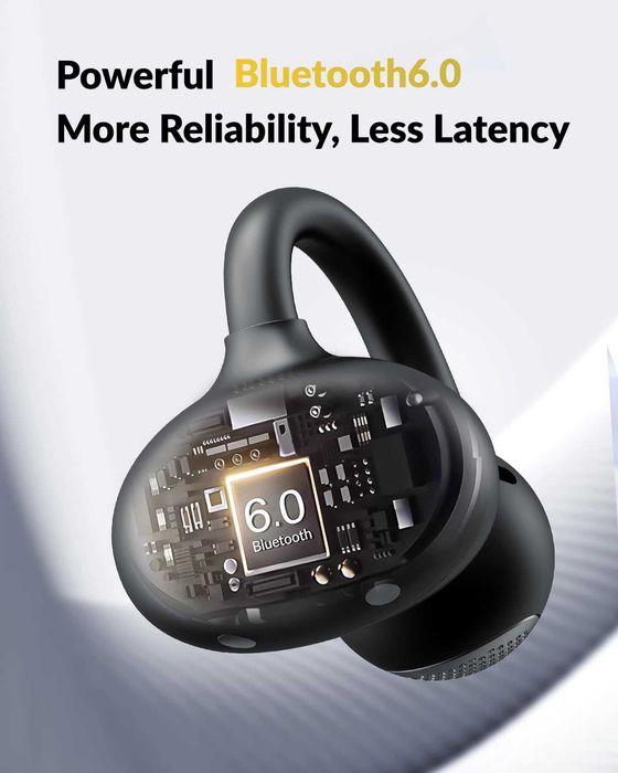 TONEMAY Q6 Отворени слушалки с щипка, LDAC Hi-Res безжично аудио