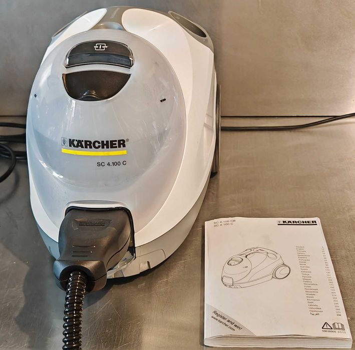 Kärcher SC 4.100 C * Видео как работи * Mощна парочистачка * Made in Germany * 3.5 bar, 2250W, Отлично състояние. Приставки. Steam Cleaner Кархер