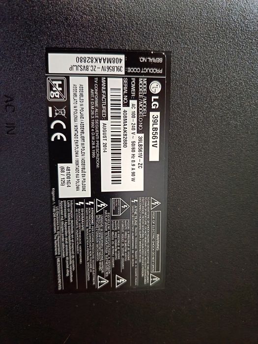 Телевизор LG39"  Внос АВСТРИЯ