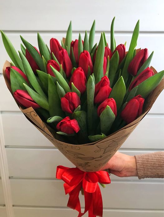 Тюльпаны на 8 марта и 14 февраля