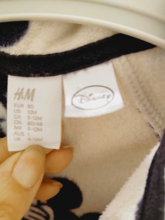 H&M суитшърт Мики Маус Дисни размер 80 ейч ем