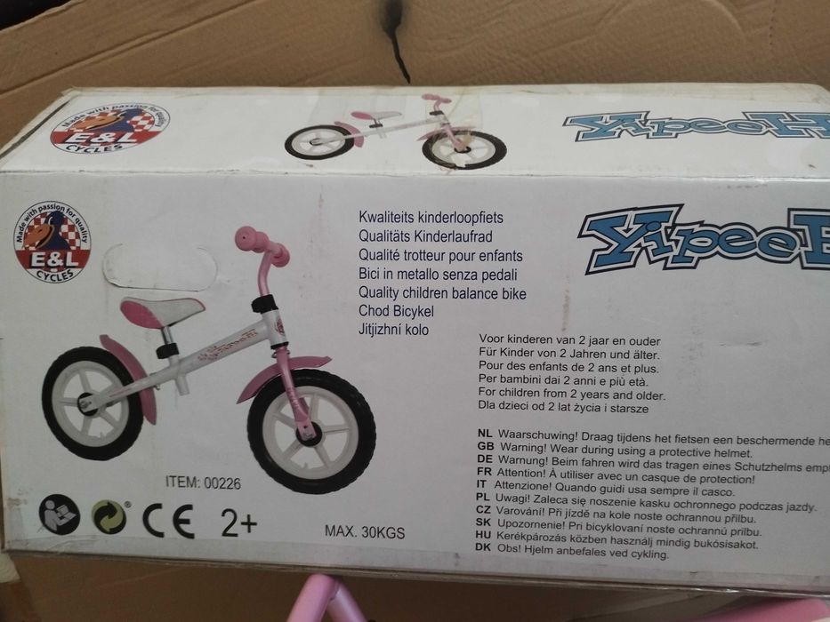Детско баланс колело E&L - за момиче