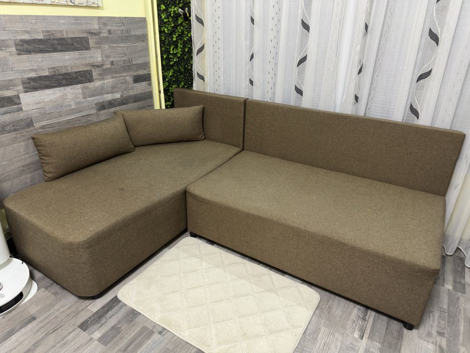 Ъглов разтегателен диван