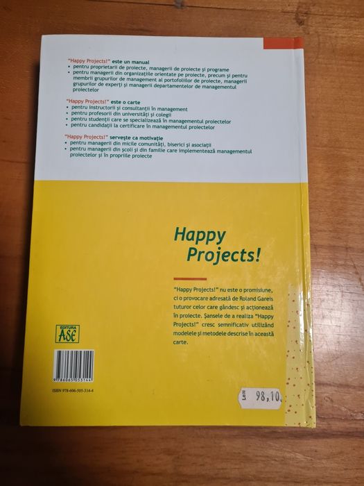OFERTĂ - Carte Happy Projects! Ediția a 3-a – Roland Gareis (Editura ASE)