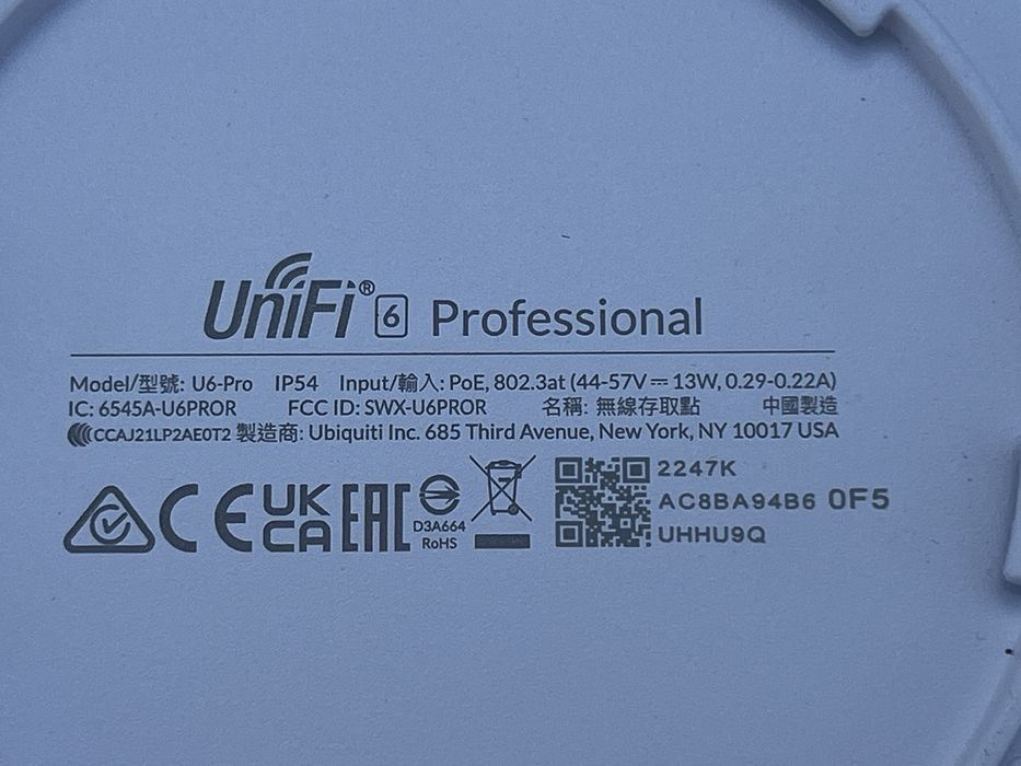 Access Point Ubiquiti UniFi Wi-Fi 6, U6 Pro , u6-LR