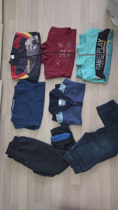 Лот дрехи и якета есен зима US Polo, HM, LC Waikiki  122 см  Tommy Hilfiger