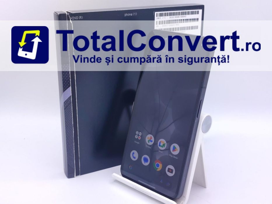 Nothing Phone (1) 256GB Black 8GB Dual SIM, Garantie 24 luni | #D89471