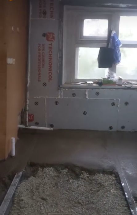 Стяжка полов и теплый пол