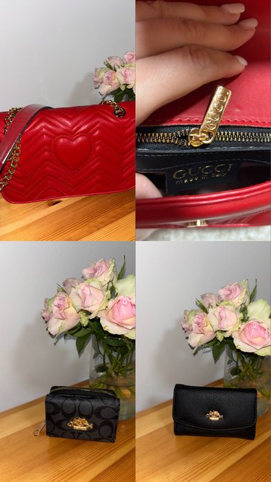 Продавам дамски чанти и портмонета Guess, Coach, Louis Vuitton