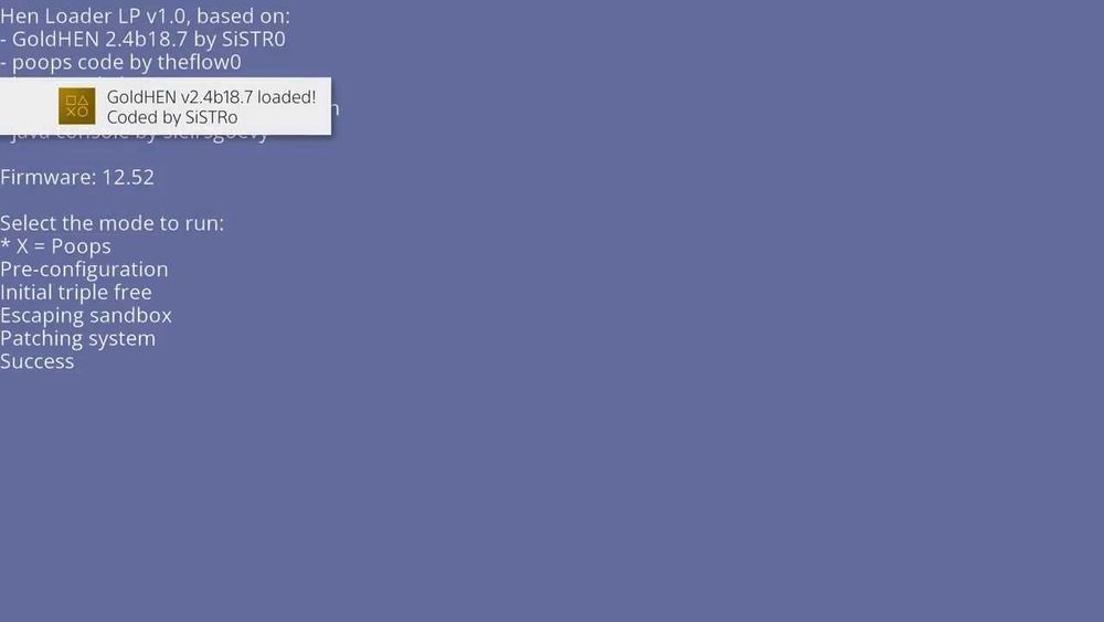 Диск PS4 с игрой lapse goldhen hen