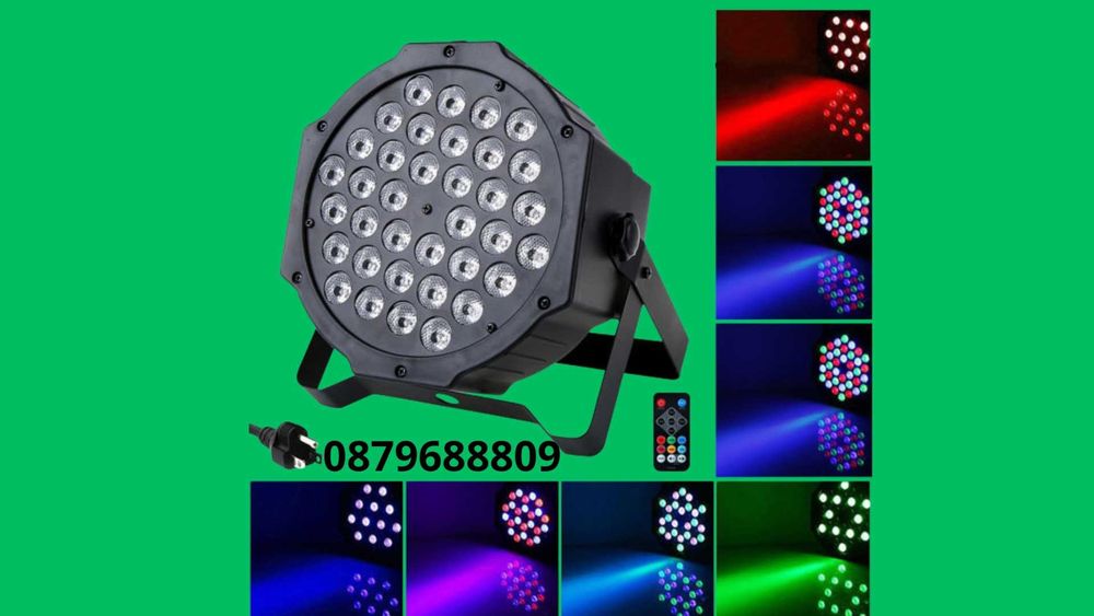 LED FLAT Par 36W Диско Лед Пар - RGBW - LED ефект DMX512