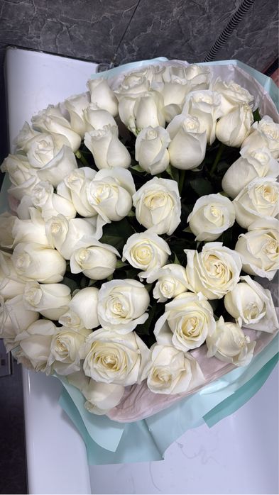 Цветы свежые 51 роз