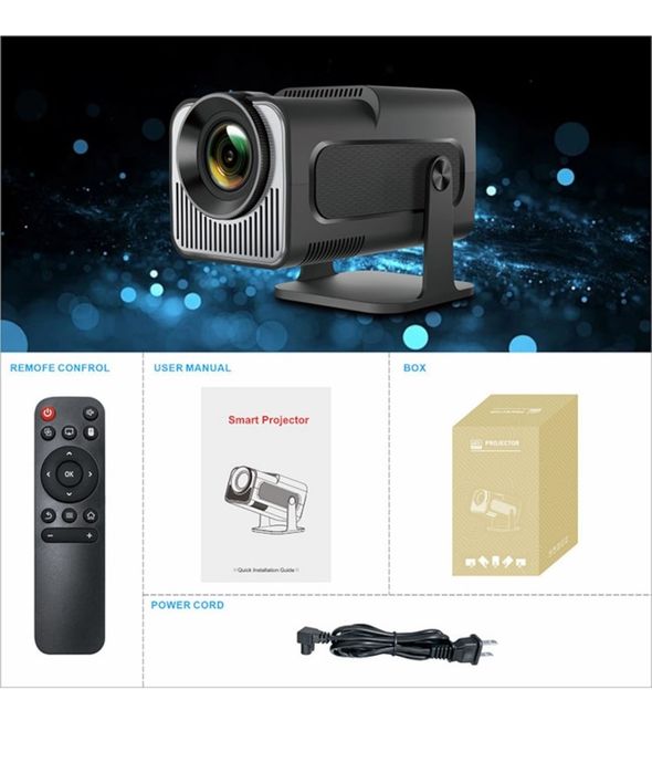 Videoproiector portabil  HY320 MINI, Android 13, 2GB RAM, 16GB stocare, Bluetooth, 7000 lumeni