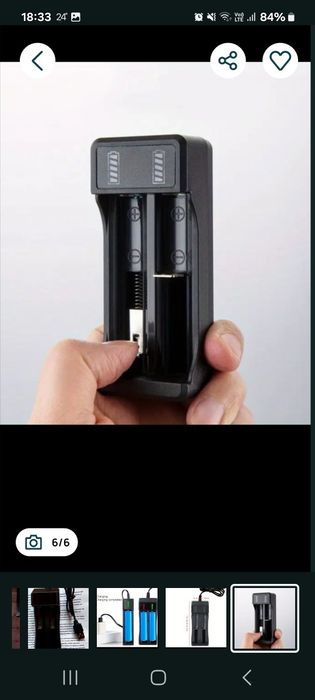 Încărcător baterii 2 sloturi usb nou