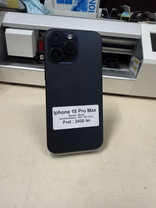 Iphone 15 pro max / 256 gb / 100% baterie