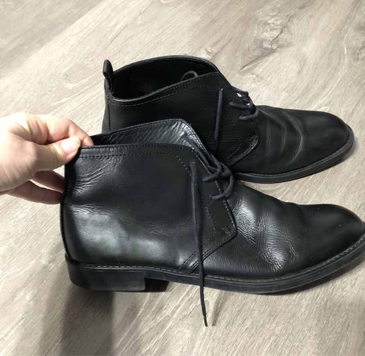 Ghete barbati piele 43 ghete din piele dustin marime 43 ghete negre