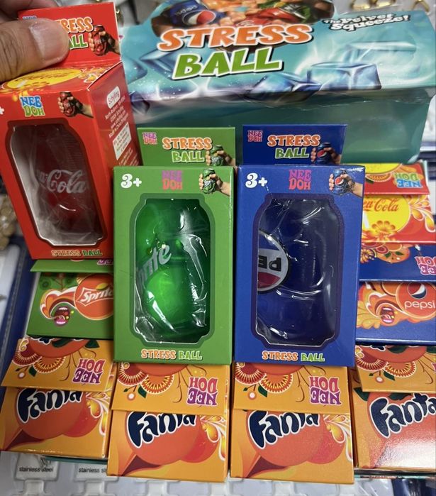 Nee Doh Coca Cola/Fanta/Sprite/Pepsi Squishy Needoh Кенче скуиши