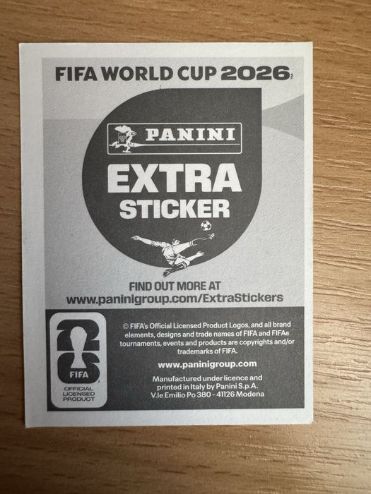 Panini Extra Sticker HAKİMİ + VALVERDE
