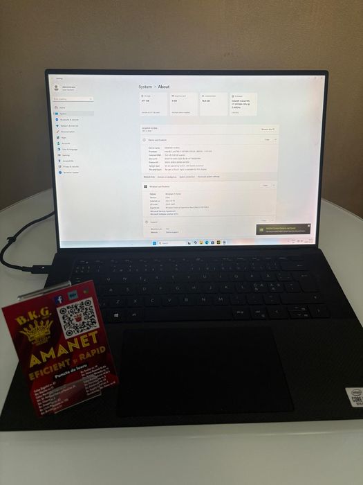 Dell XPS 15 9500 Amanet BKG