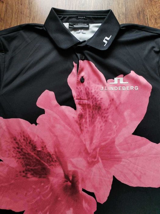 j.lindeberg tour tech golf polo - мъжка дизайнерска тениска КАТО НОВА L