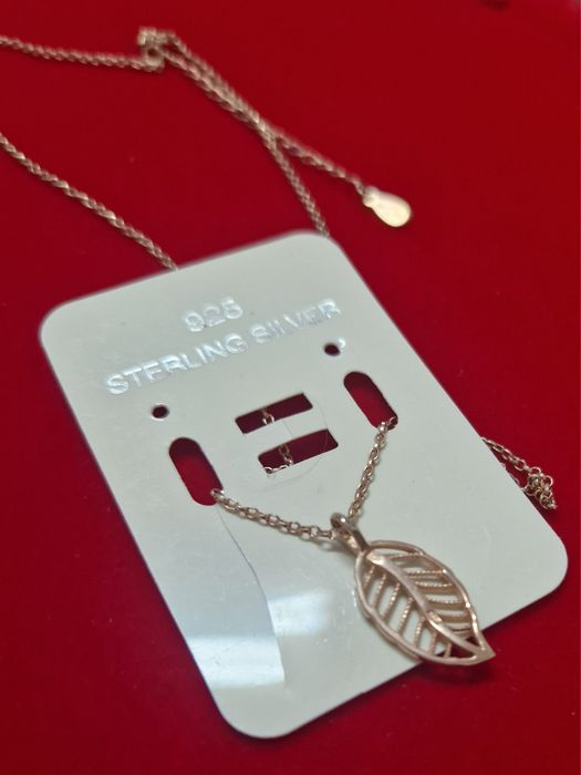 AG200,colier argint 925,placat cu aur 14 k, deosebit