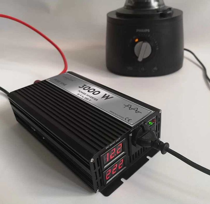 Invertor 3000w 12v/24v Sinus Pur Rulota-Auto-Panouri Solare Unda Pura