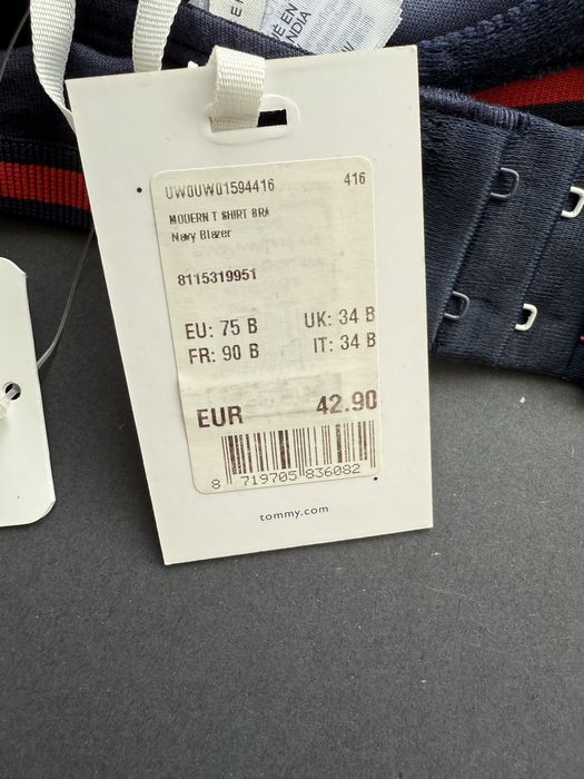 Тъмносин сутиен Tommy Hilfiger /70B,C,D; 75B,C; 80BC,D/