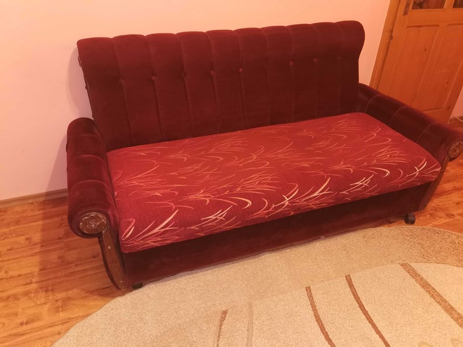 Разтегателен диван и фотьойл