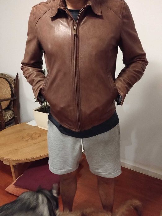 Jacketa piele Massimo Dutti toamna - primavara