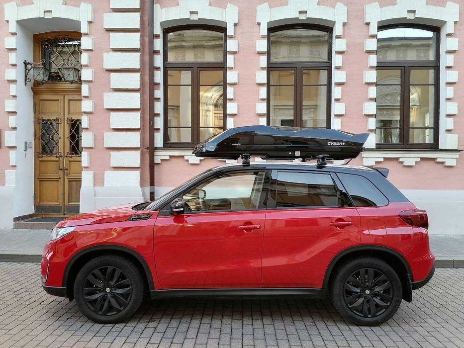 Автобокс CYBORT "INСEPTION" черный (глянцевый) двусторонний 480л.