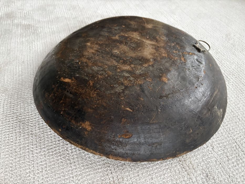 Platou decorativ vechi din lemn, Maroc (Fez), sec. XIX–XX