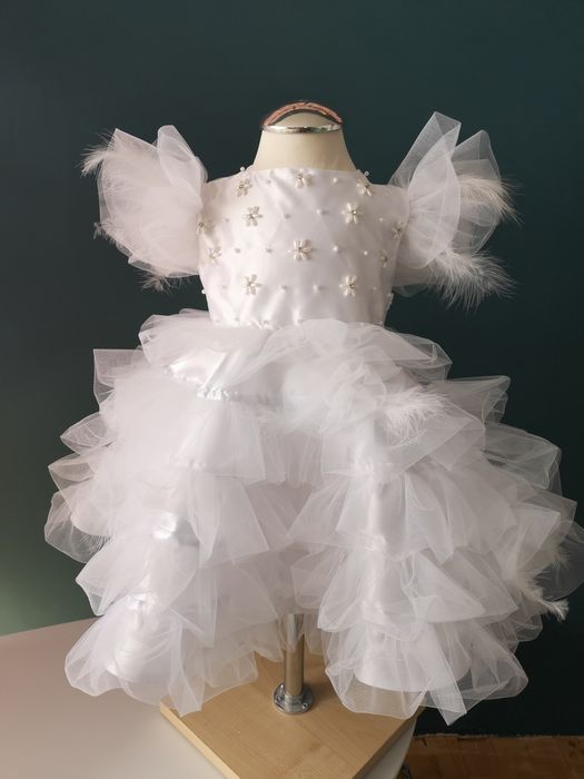 НОВА детска рокля, шаферска рокля за 1 г