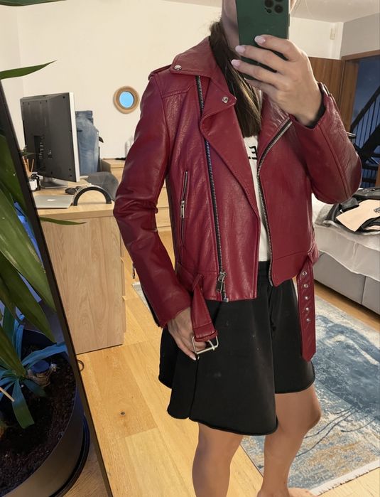 Geaca piele primavara ZARA