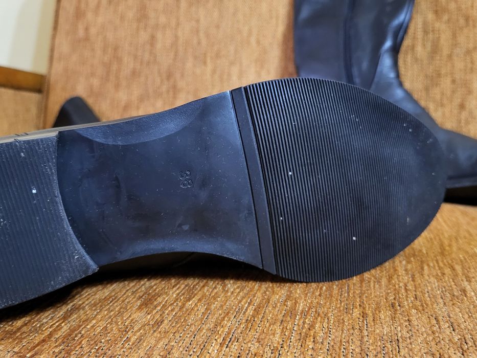 Cizme piele naturala inalte imblanite