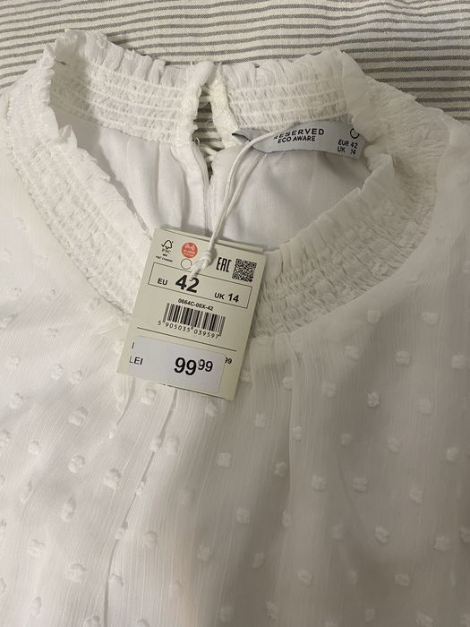 Bluza alba Reserved marime m